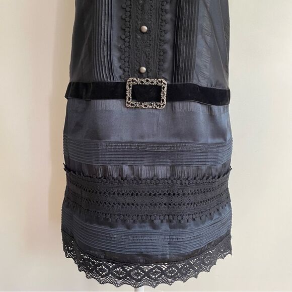 Anna Sui 20th Anniversary Target Black Lace Drop Waist Dress Women’s Size XS - Picture 3 of 12